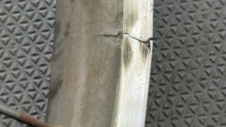 割れた自転車のリムを交換